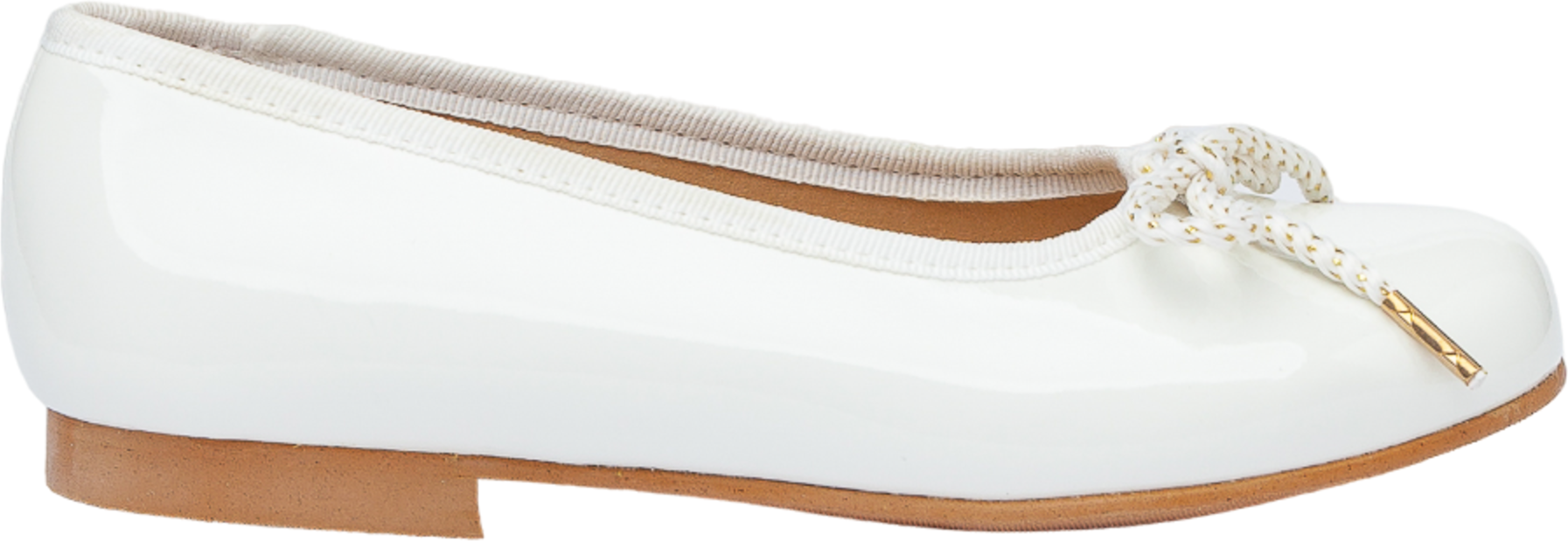 Ballerines de cérémonie en cuir verni