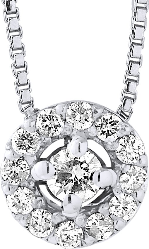 DIADEMA - Halskette mit Diamanten - Weißgold