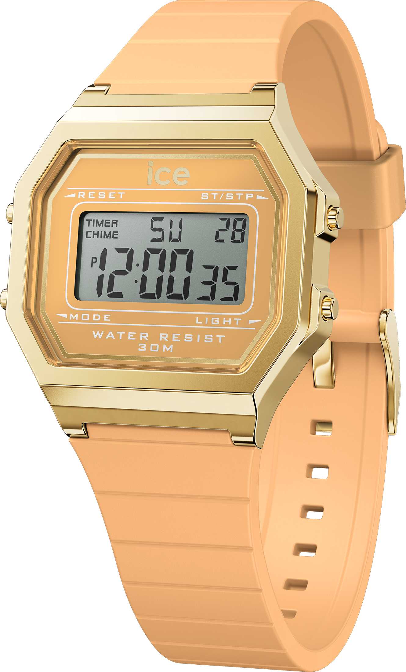 Thumbnail - Ice Watch Ice Digit Retro - Peach Skin Peach Damen Armbanduhr 022057 -
