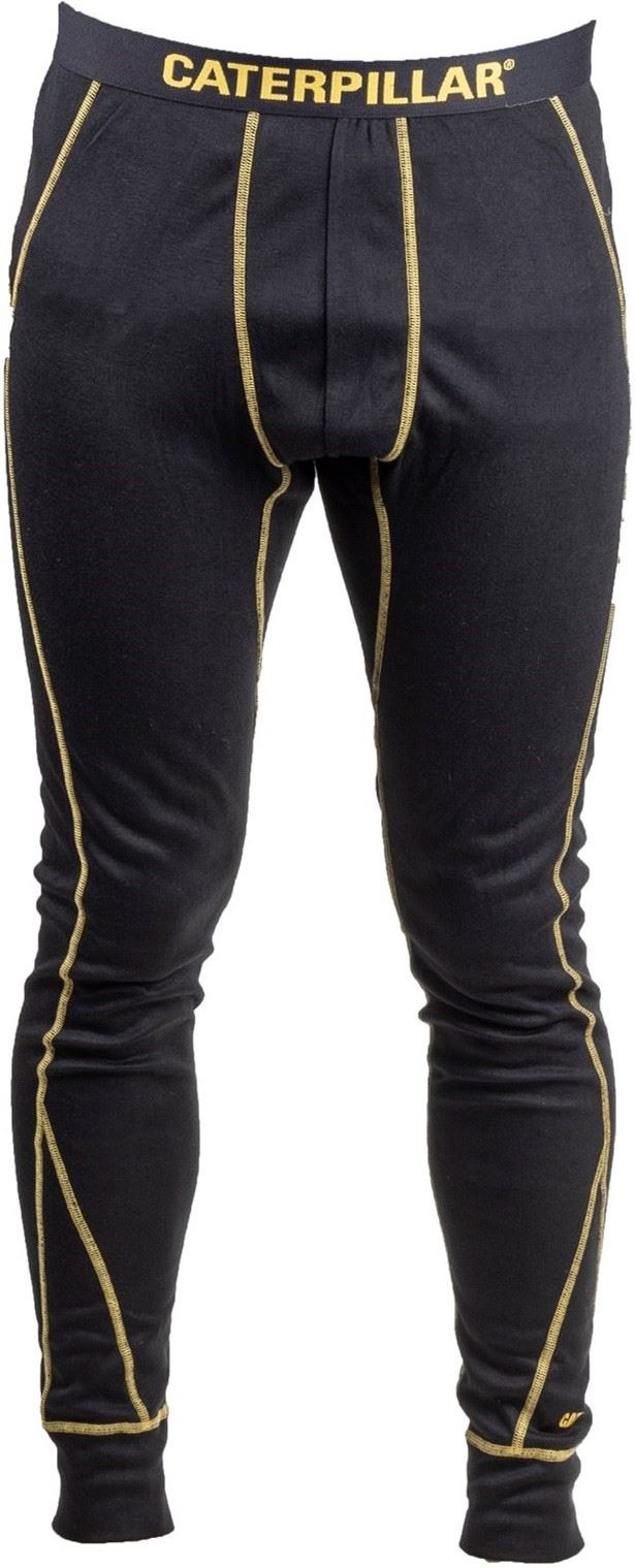 Caterpillar Thermo Polyester Herren Schwarze Funktionsunterhose