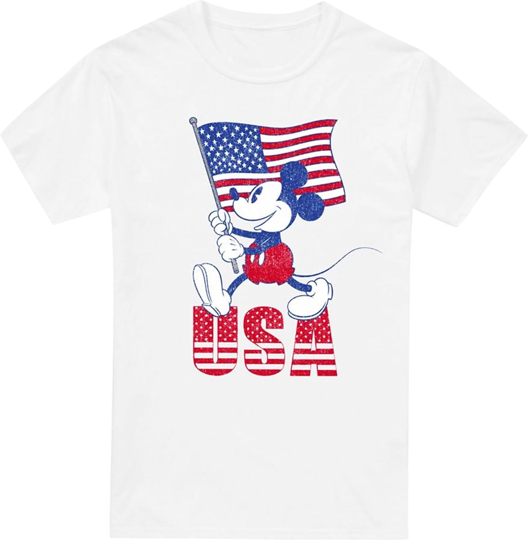 Disney - "USA" T-Shirt für Herren (Weiß)