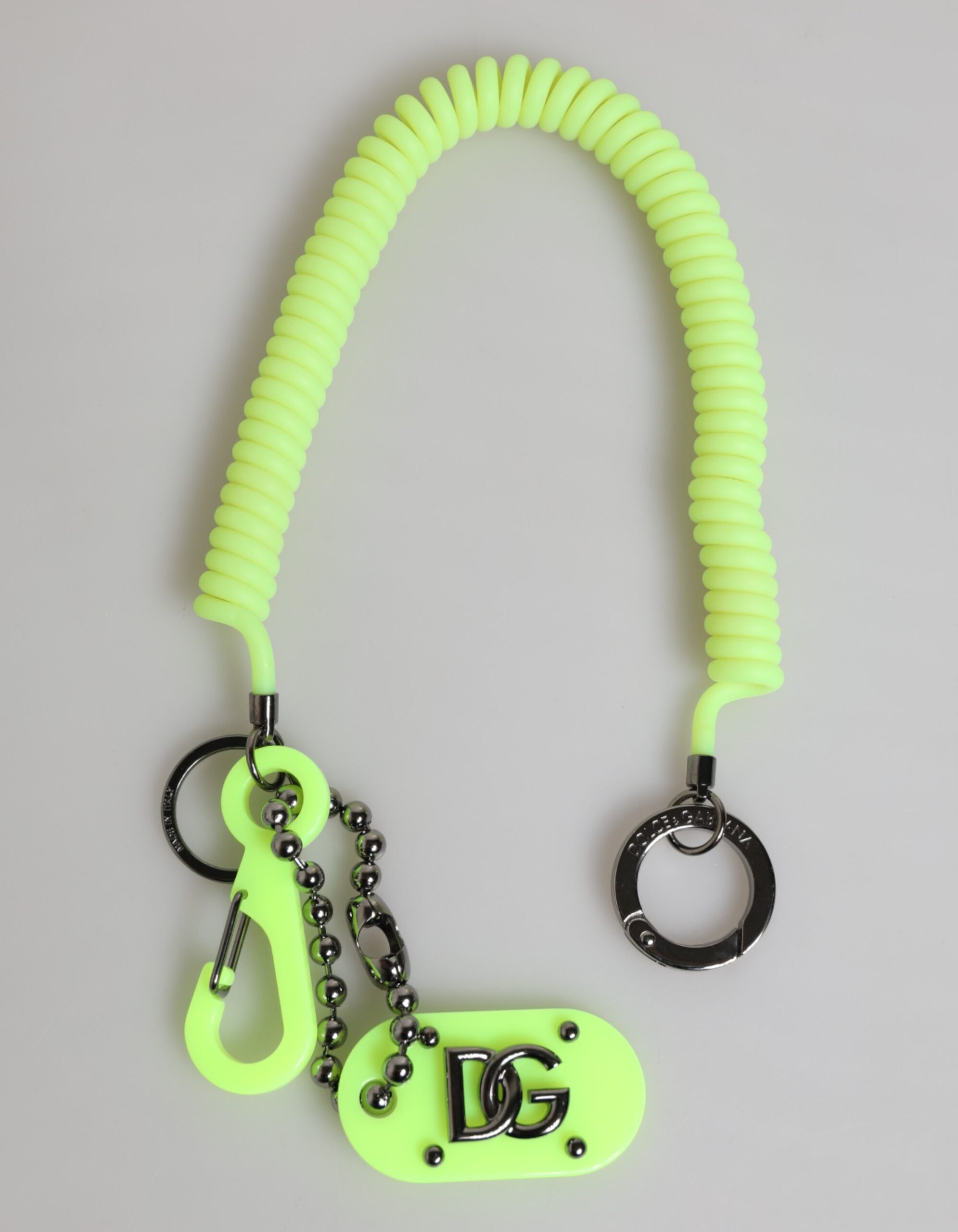 Grüner Federnder Schlüsselhalter DG-Logo Herren Schlüsselanhänger Schlüsselring