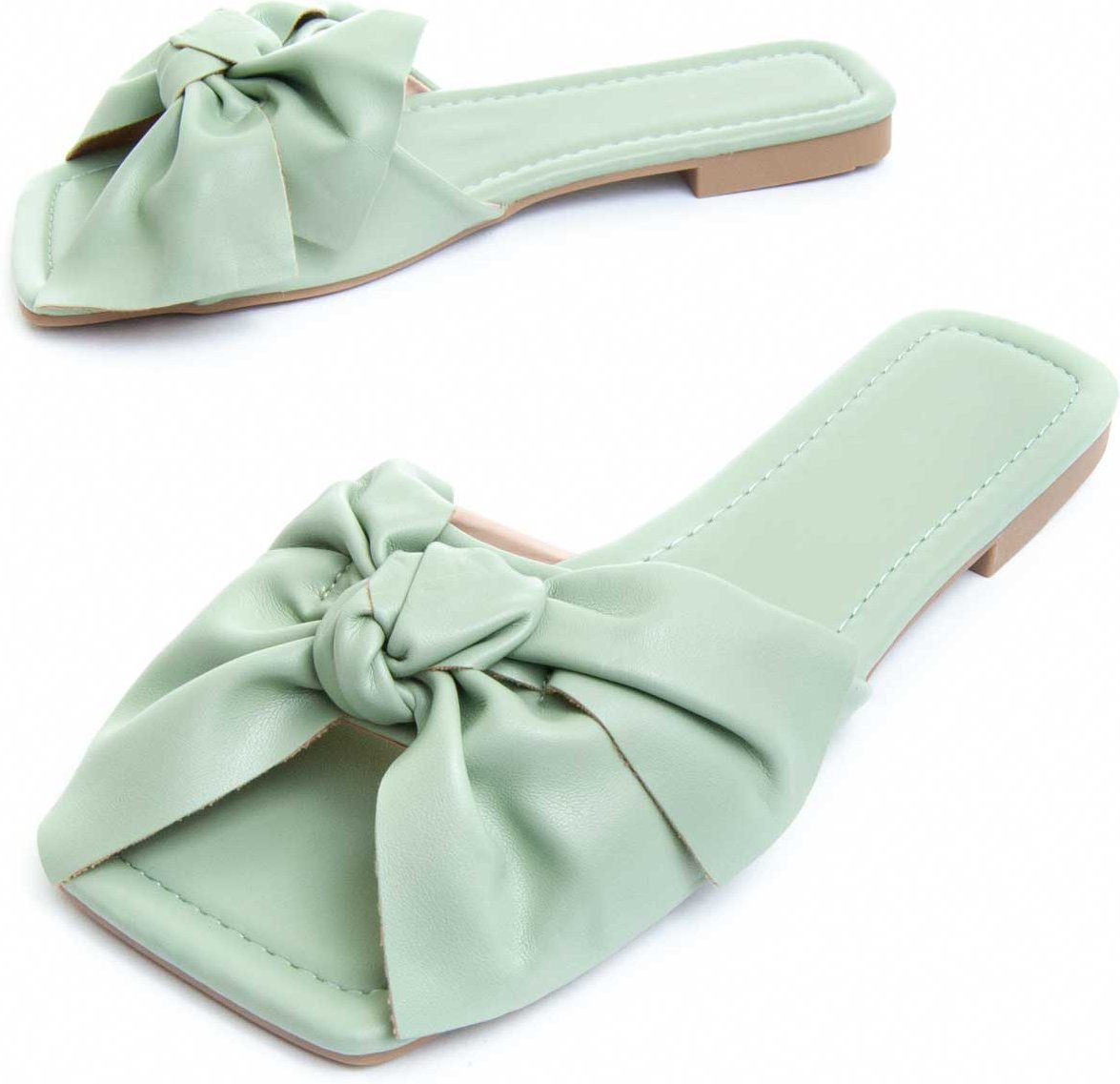 Montevita Flache Sandale Palanti2 In Grün