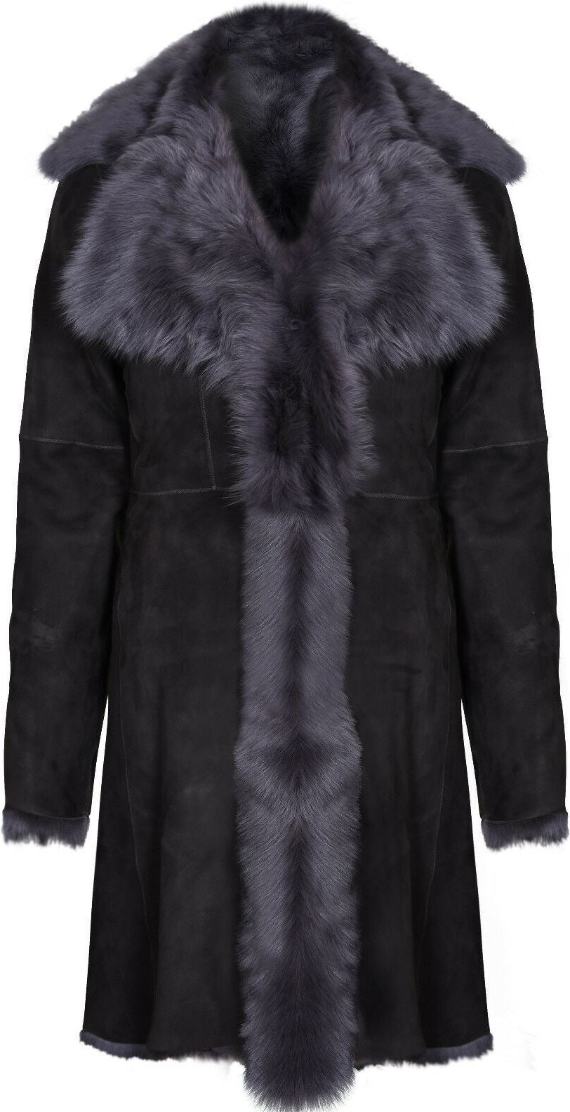 Damen-Trenchcoat aus Toscana-Schaffell-Wildleder-Tbilisi