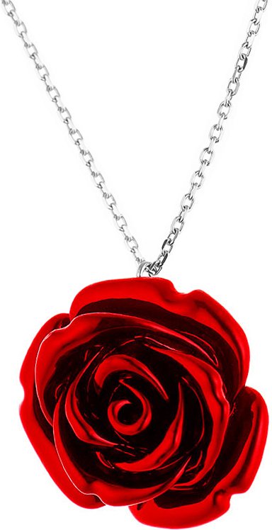 DIADEMA - Halskette - Rote Rose - Love Jewelry Kollektion