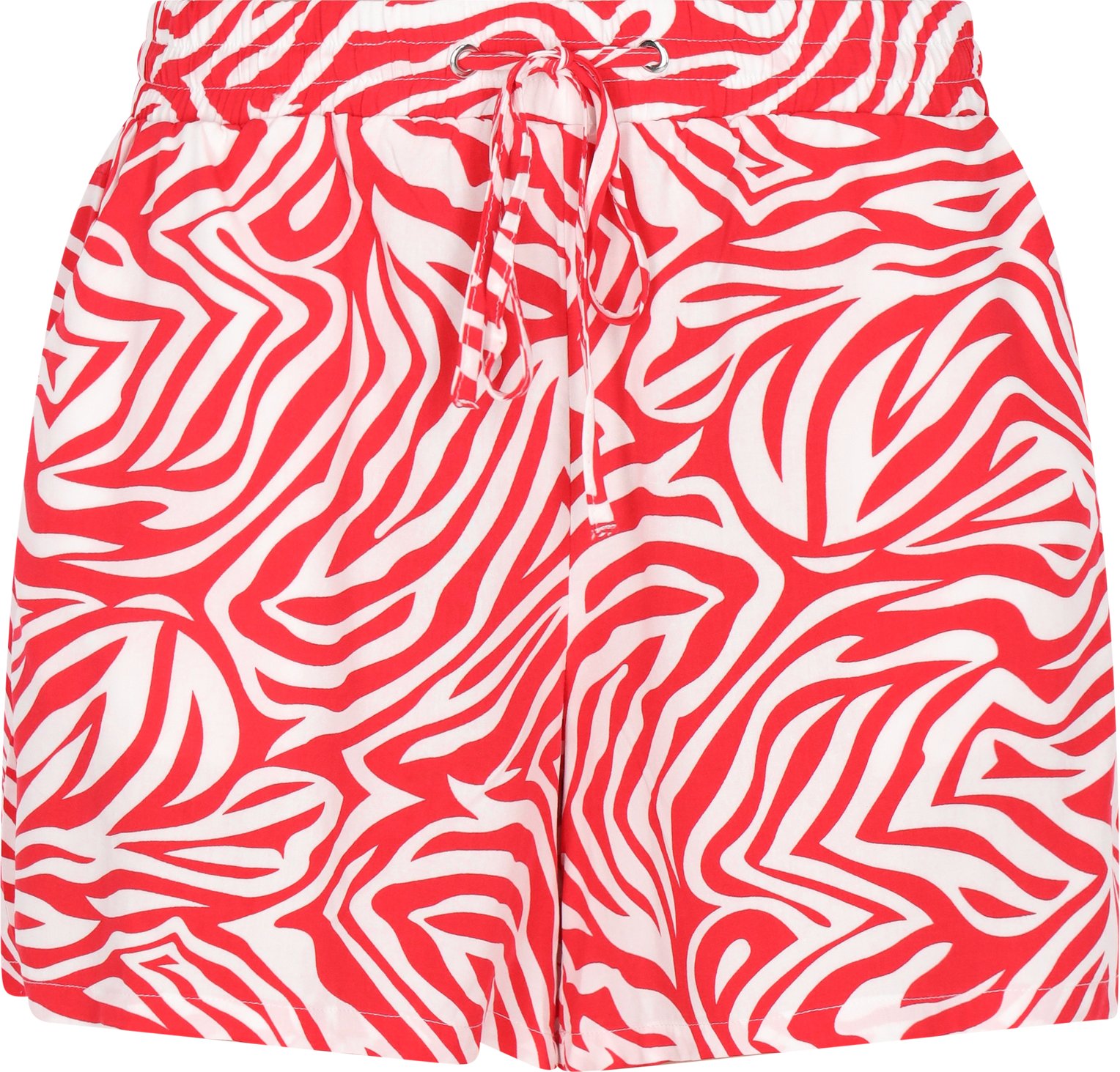 Mymo Shorts Frauen weiß rot
