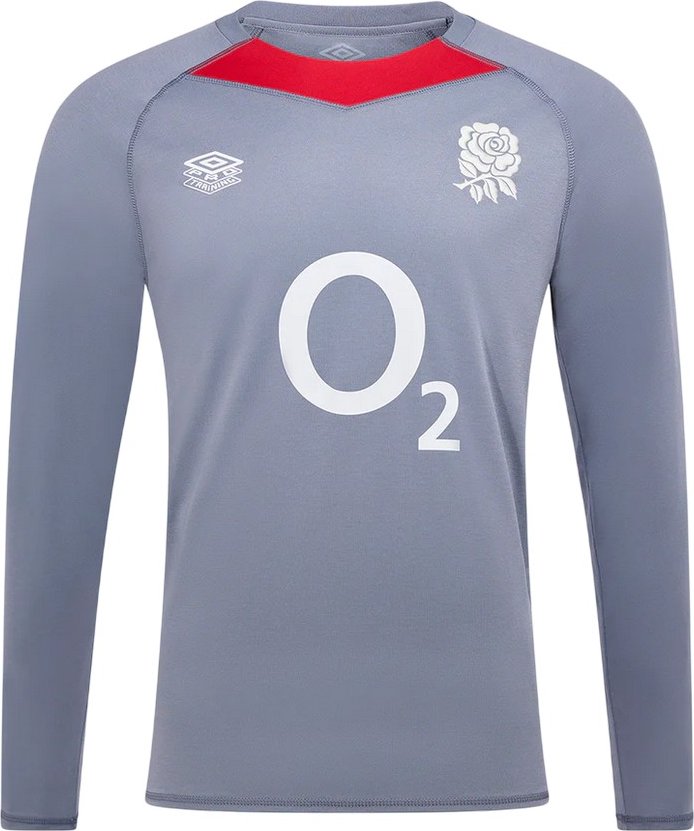 Umbro - "24/25" Trikot für Herren - Training Langärmlig (Folkstone/Grau)