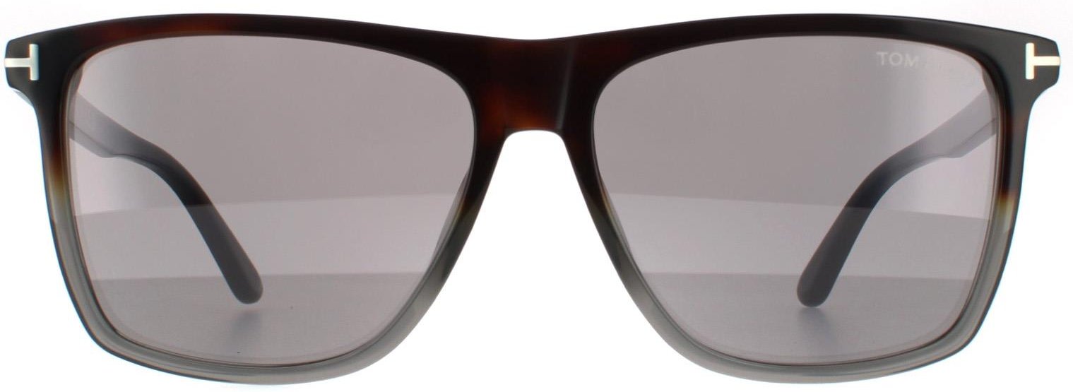 Tom Ford Rectangle Herren farbig Havanna Grau Spiegel