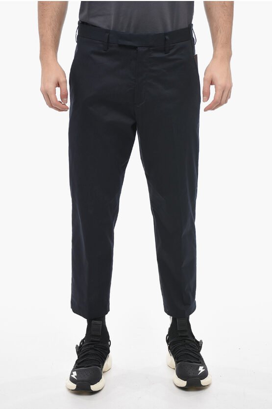 Slim Fit JAMIE Hose mit Gürtelschlaufen in Blau