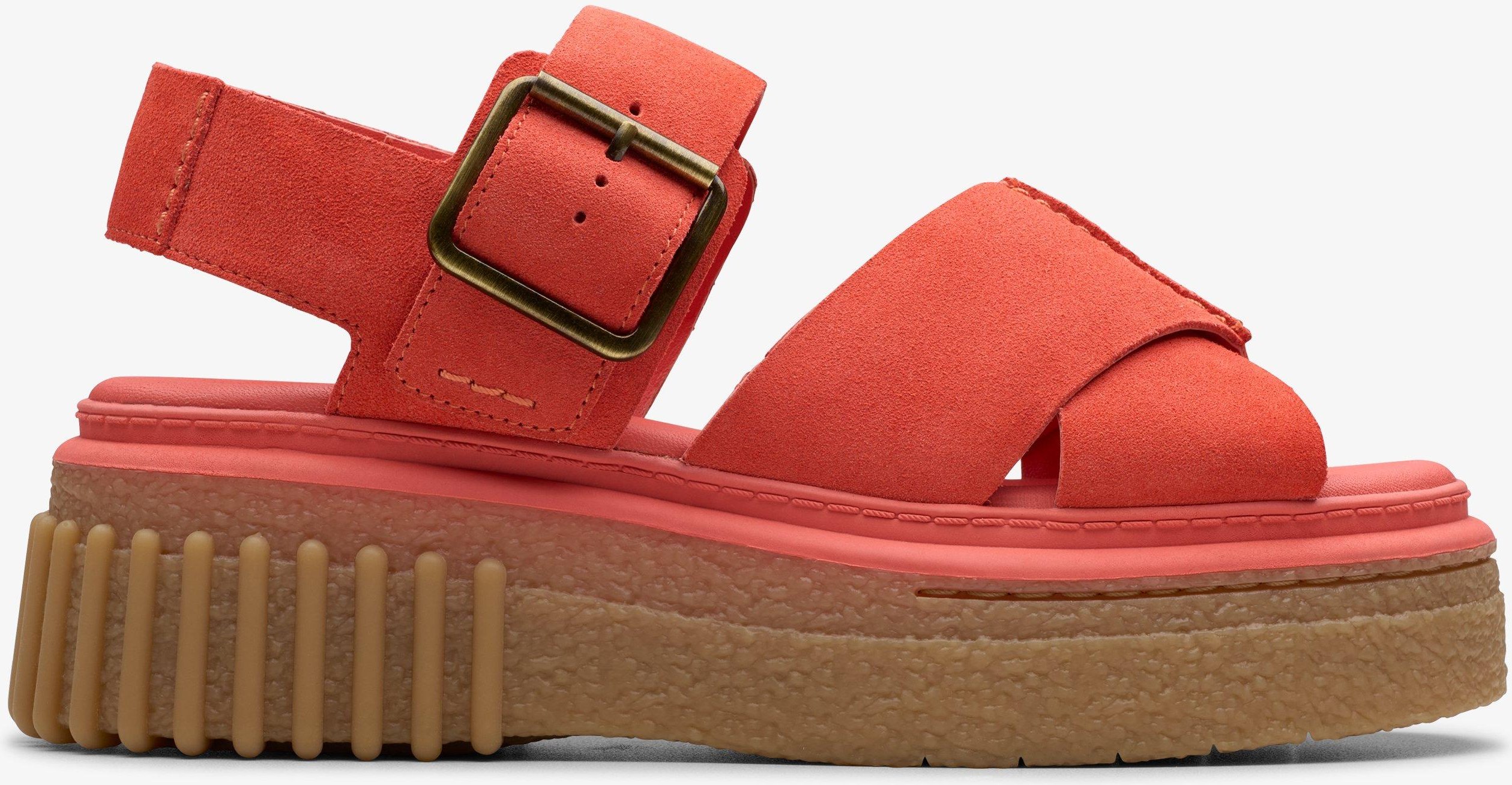 Evamar Wish Coral Suede Sandalen