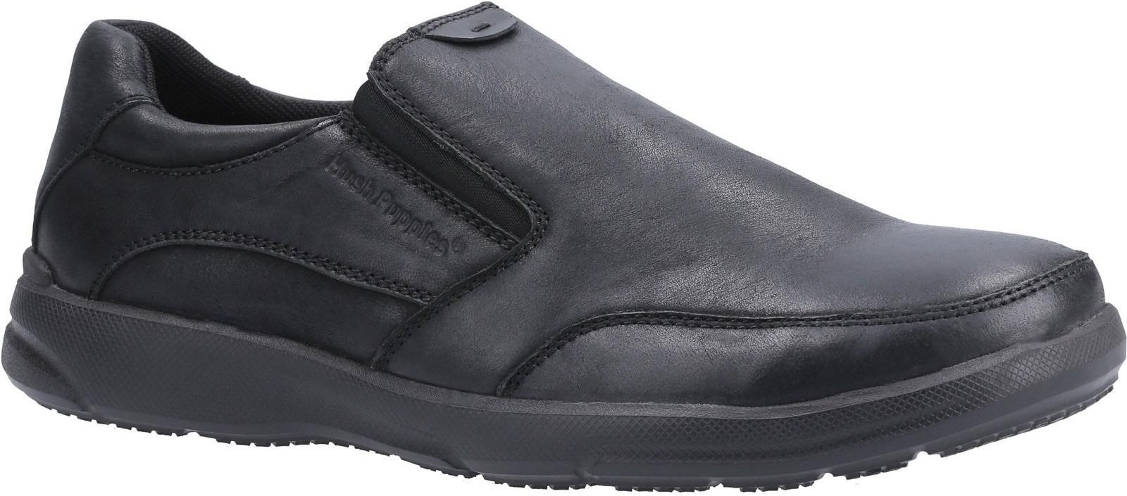 Thumbnail - Hush Puppies Herren Aaron Slip On Lederschuh (Schwarz)