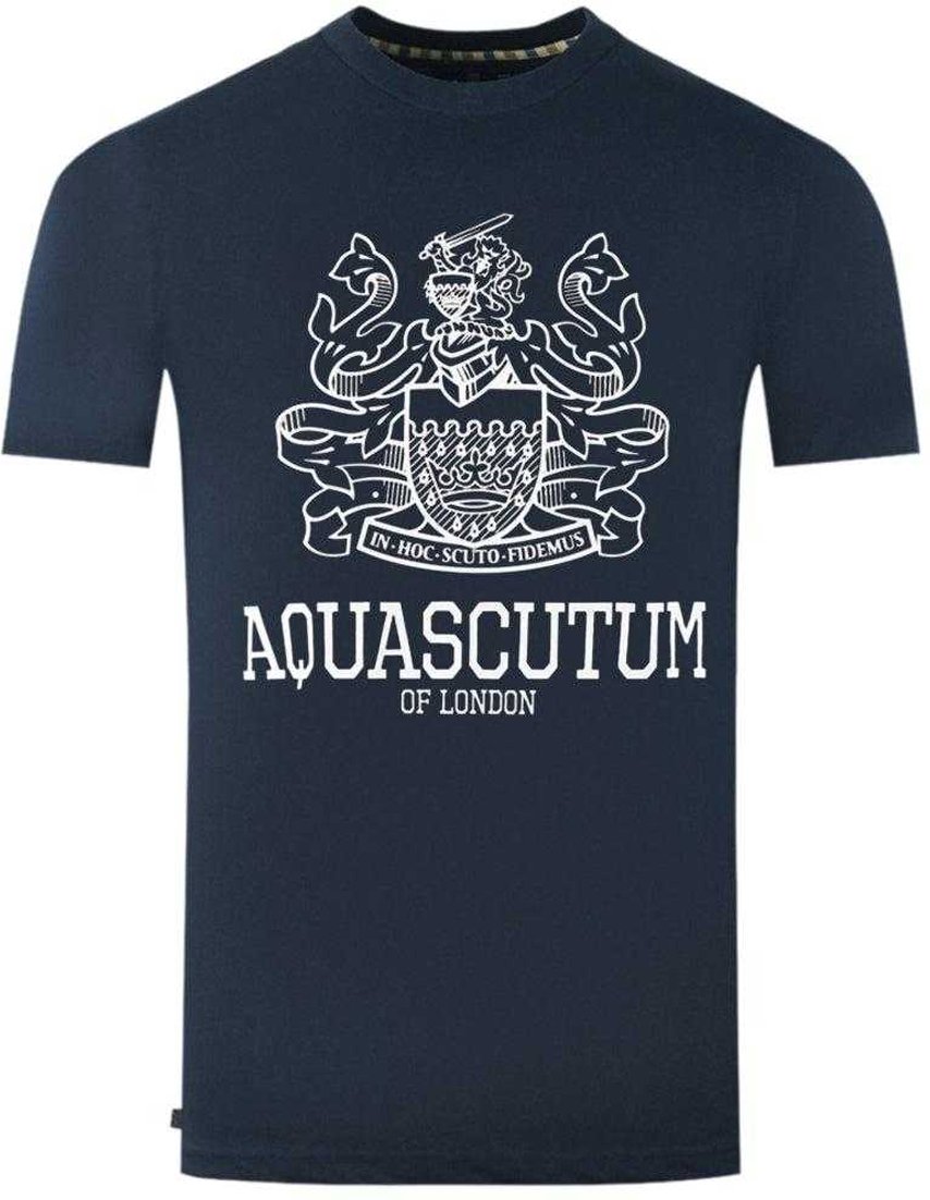 Aquascutum Herren London Aldis T-Shirt (Marineblau)