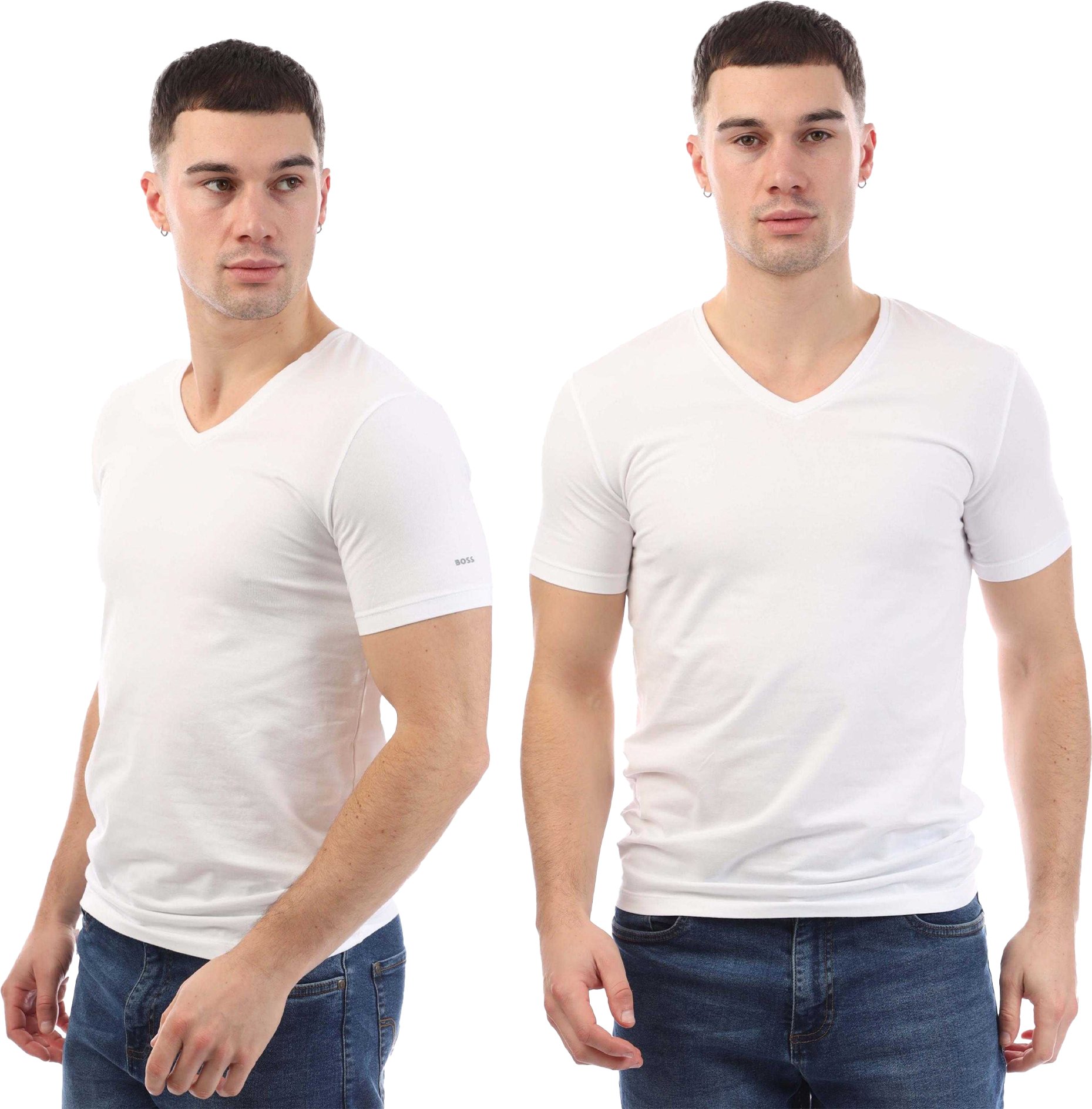 Boss - T-Shirt für Herren (2er-Pack) (Weiß)