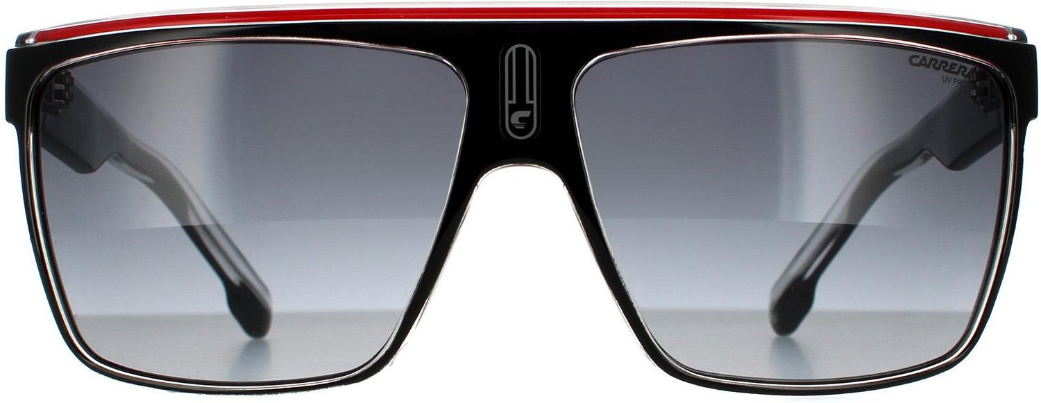 Carrera Shield Unisex Schwarz Kristall Weiß Rot Dunkelgrau Gradient Sonnenbrille