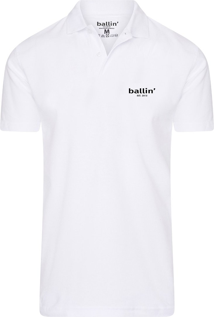Basic Polo von Ballin Est. 2013 in der farbe Weiss und in größe S.