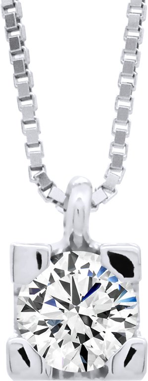 DIADEMA - Halskette mit Diamanten - venezianische Kette aus Weißgold