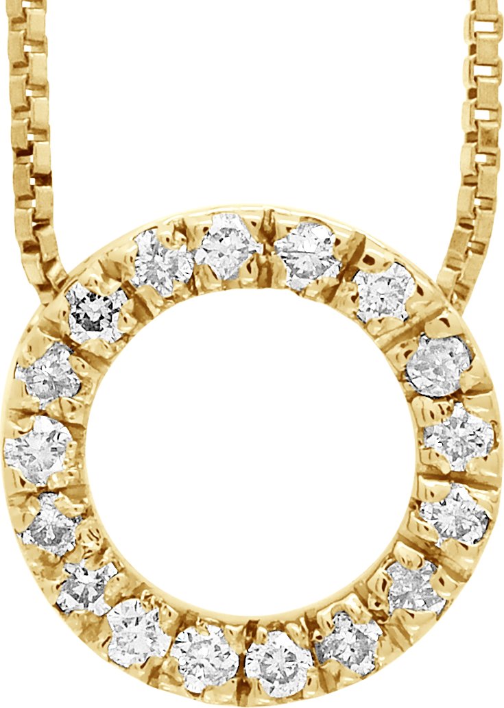 DIADEMA - Halskette mit Diamanten - Gelbgold