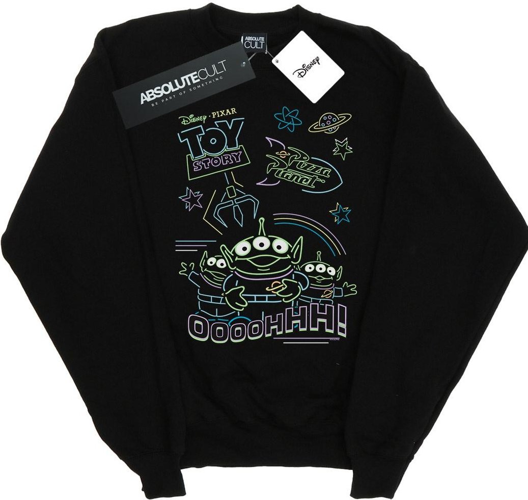 Disney - "Toy Story Neon Little Green Men" Sweatshirt für Herren (Schwarz)