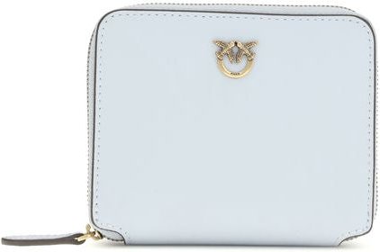 PINKO Blaues Kalbsleder Bos Taurus Geldbörse