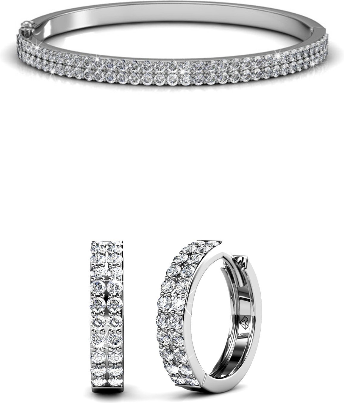 Glamour-Paruren - Silber und Kristall