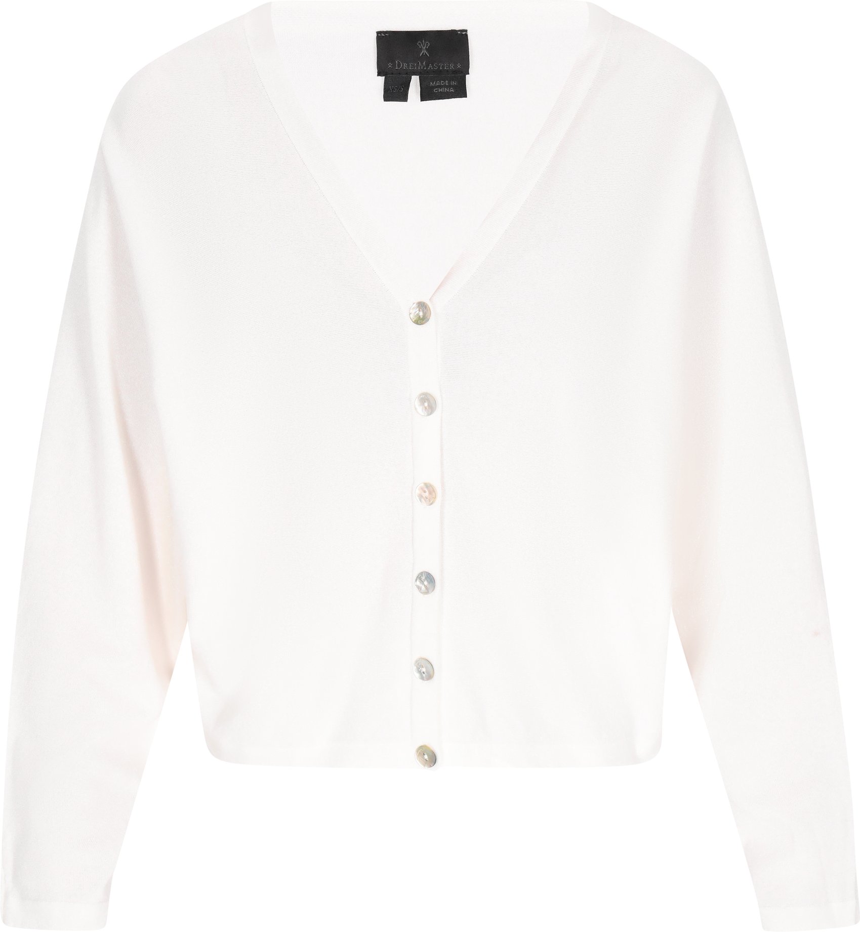 Dreimaster Strickjacke Frauen Weiß