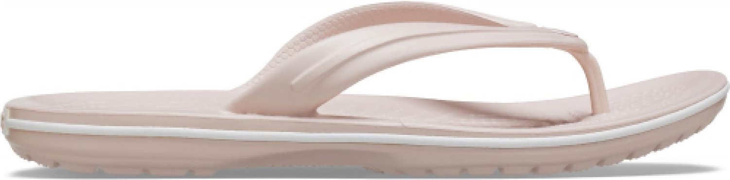 Herren Crocs Crocbrand Flip-Flop in Off-White