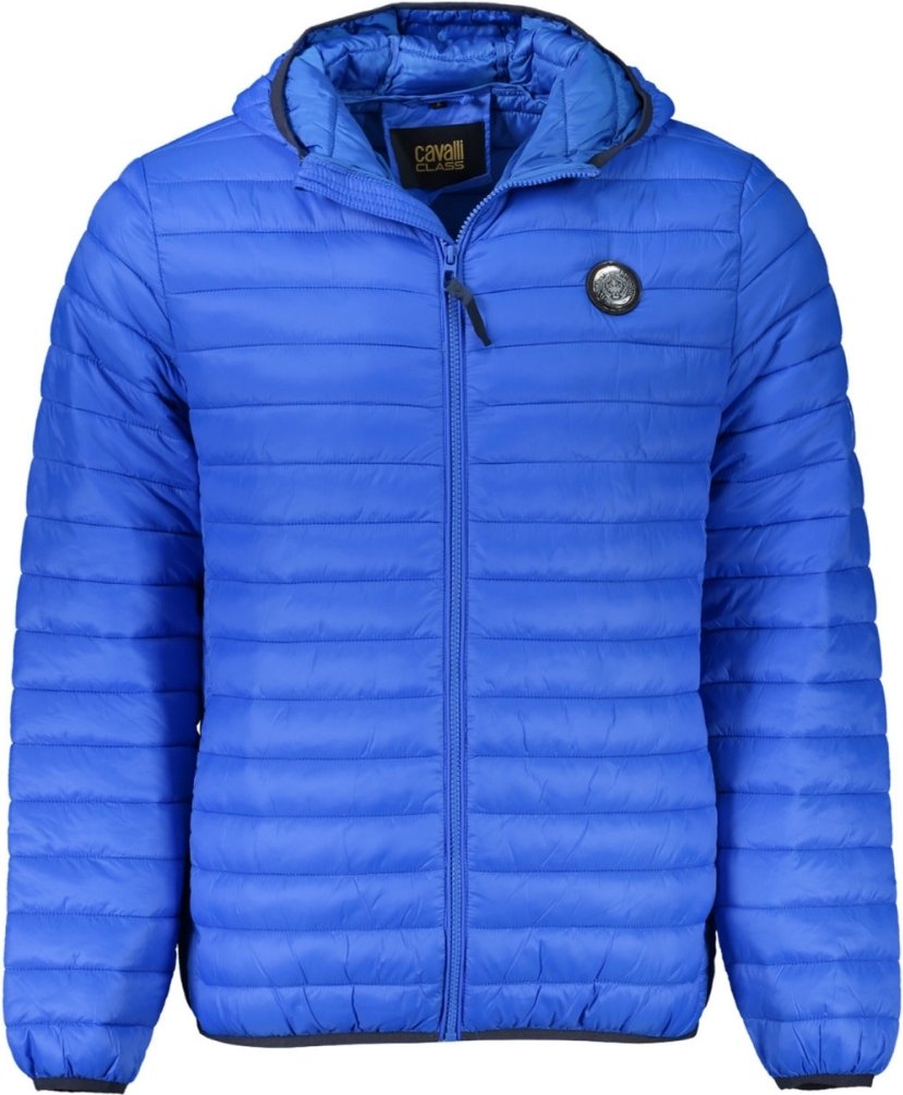 Cavalli Class Unifarbene Steppjacke in Blau