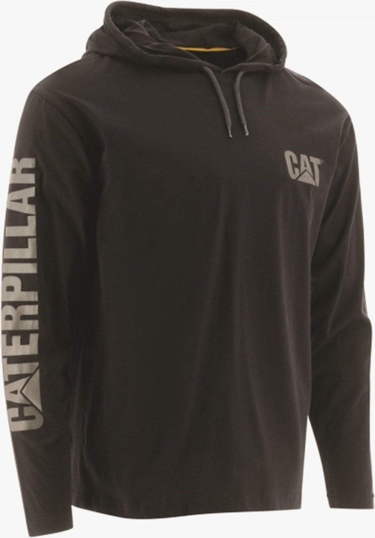 CAT 1510425 Herren Baumwolle Kapuzenlangarmshirt Schwarz