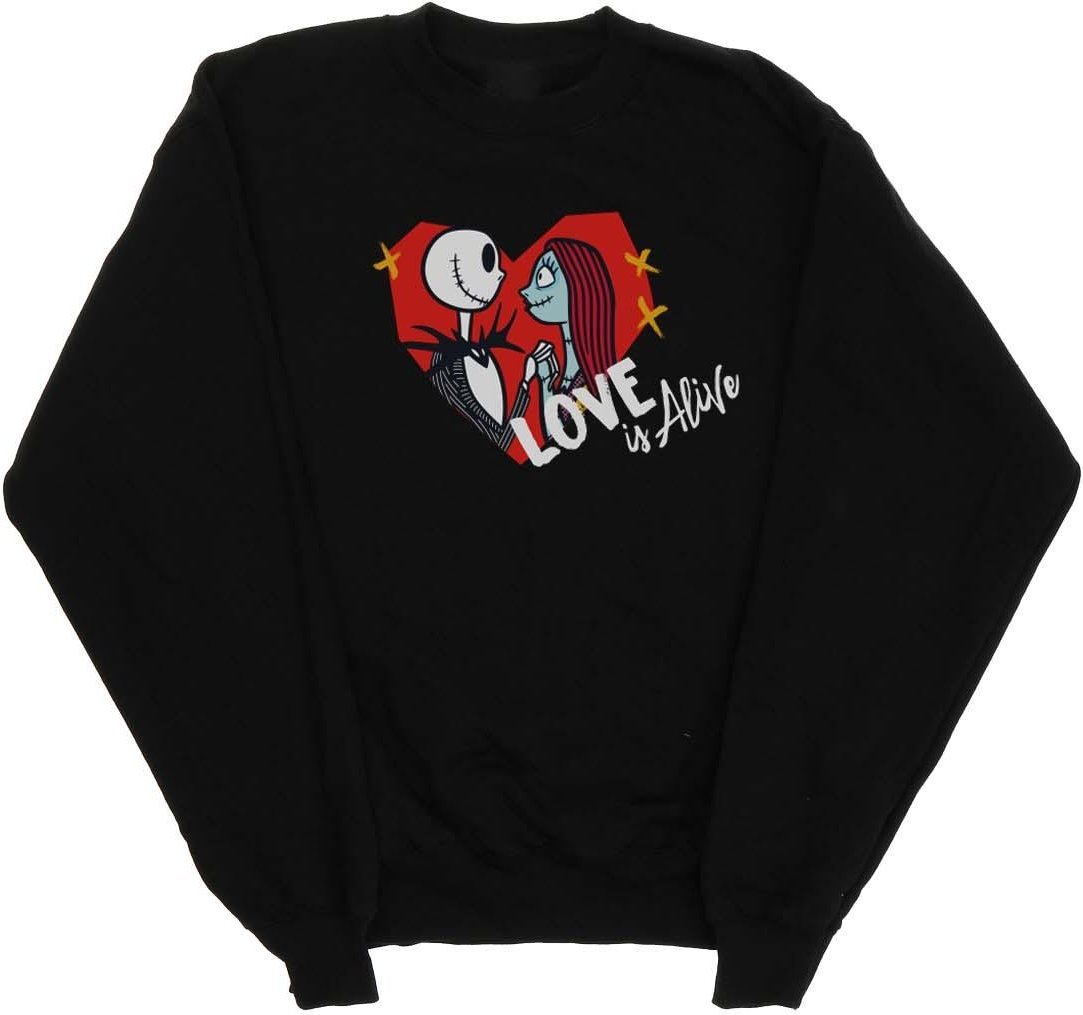 Disney - "The Nightmare Before Christmas Love Is Alive" Sweatshirt für Damen (Schwarz)