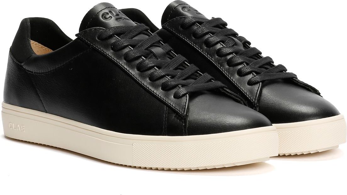 Clae Bradley Herren Schwarz Leder Sneaker