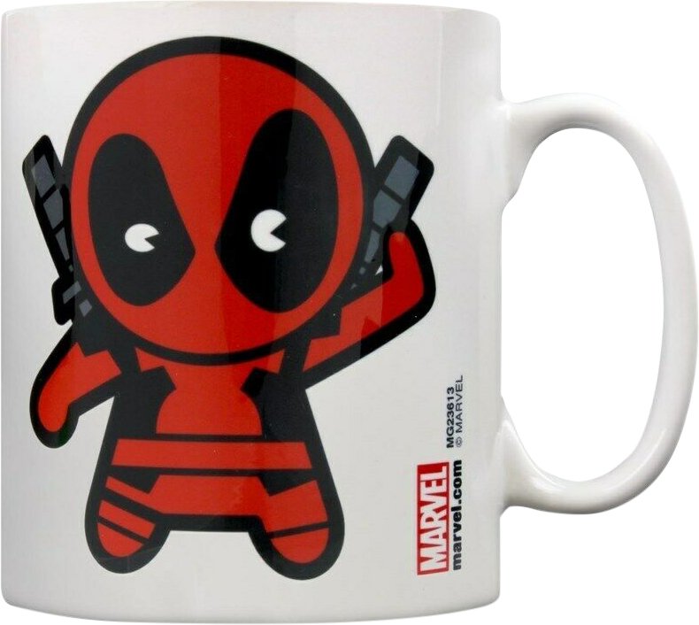 Marvel - Kaffeebecher, Kawaii (Weiß/Rot)