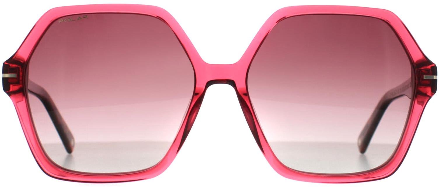 Polar Square Womens Transparent Rosa Rosa Gradient Polarisiert Gold 135