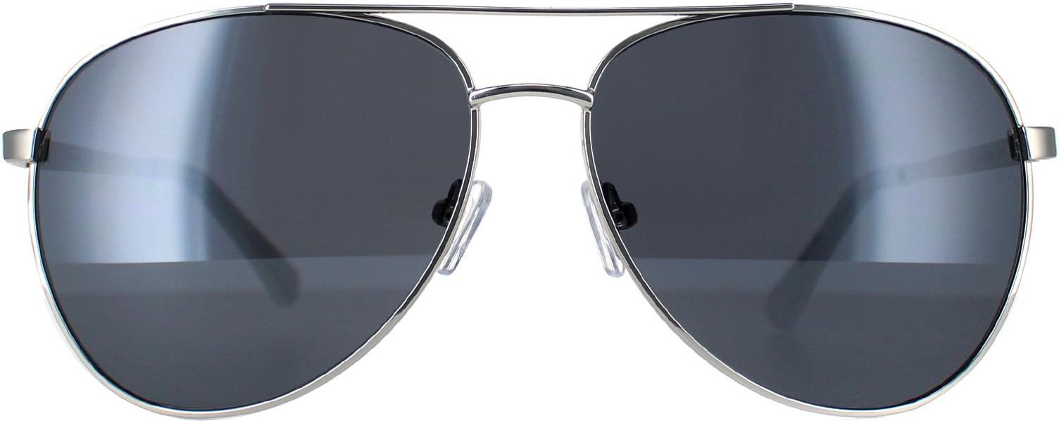 Lunettes de soleil Guess GF0251 10A shiny light nickeltin smoke