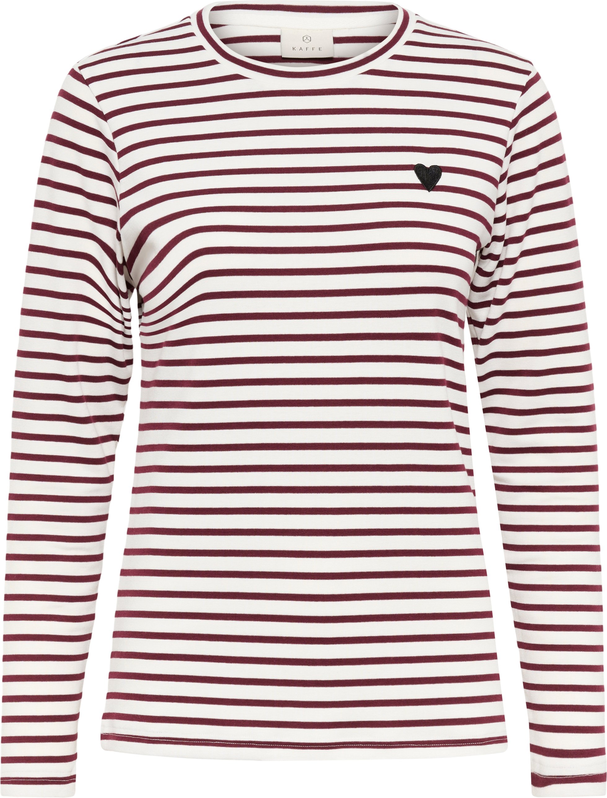 Langarm-Shirt Liddy Regular fit white red