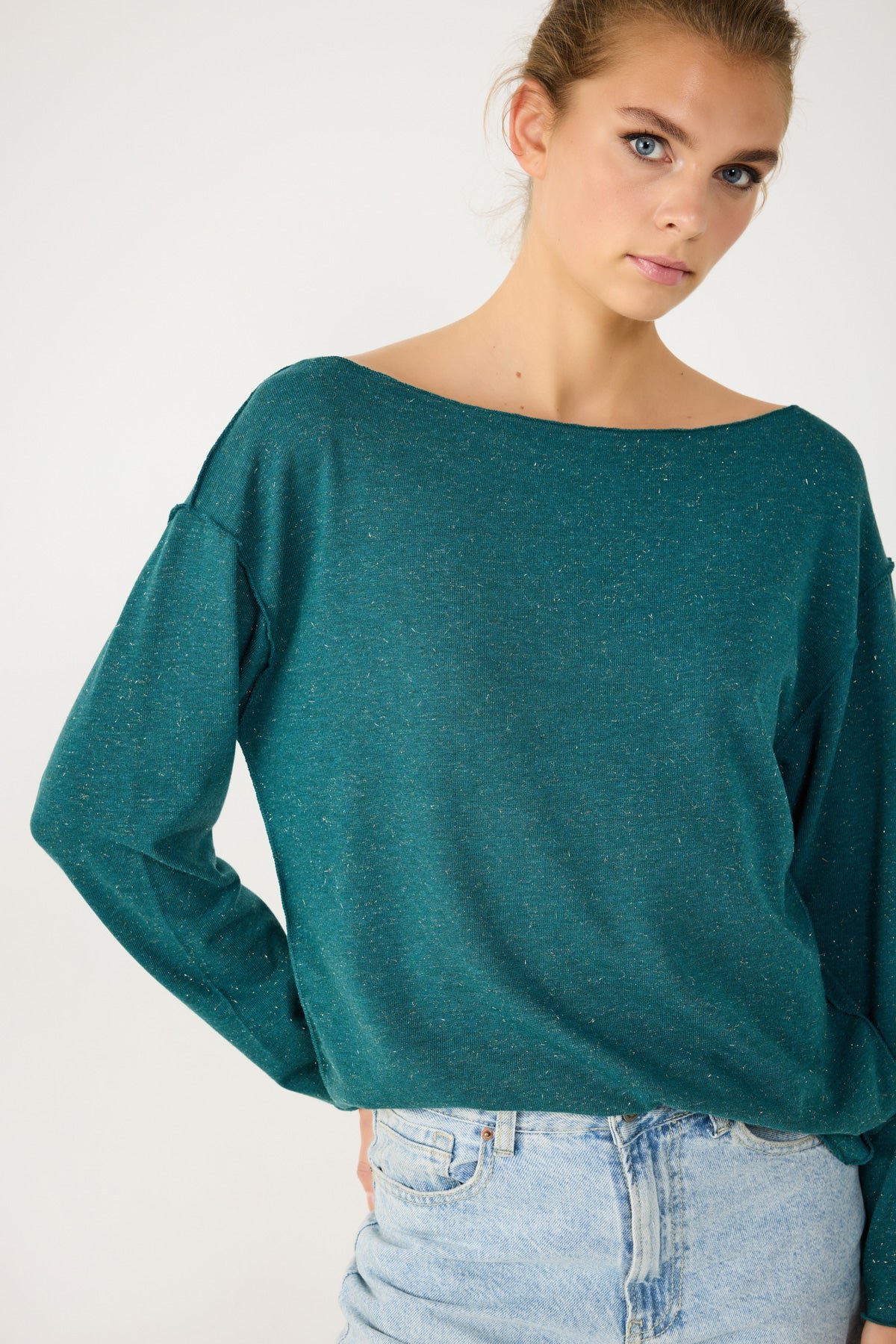Leichter Glitzer-Sweatshirt