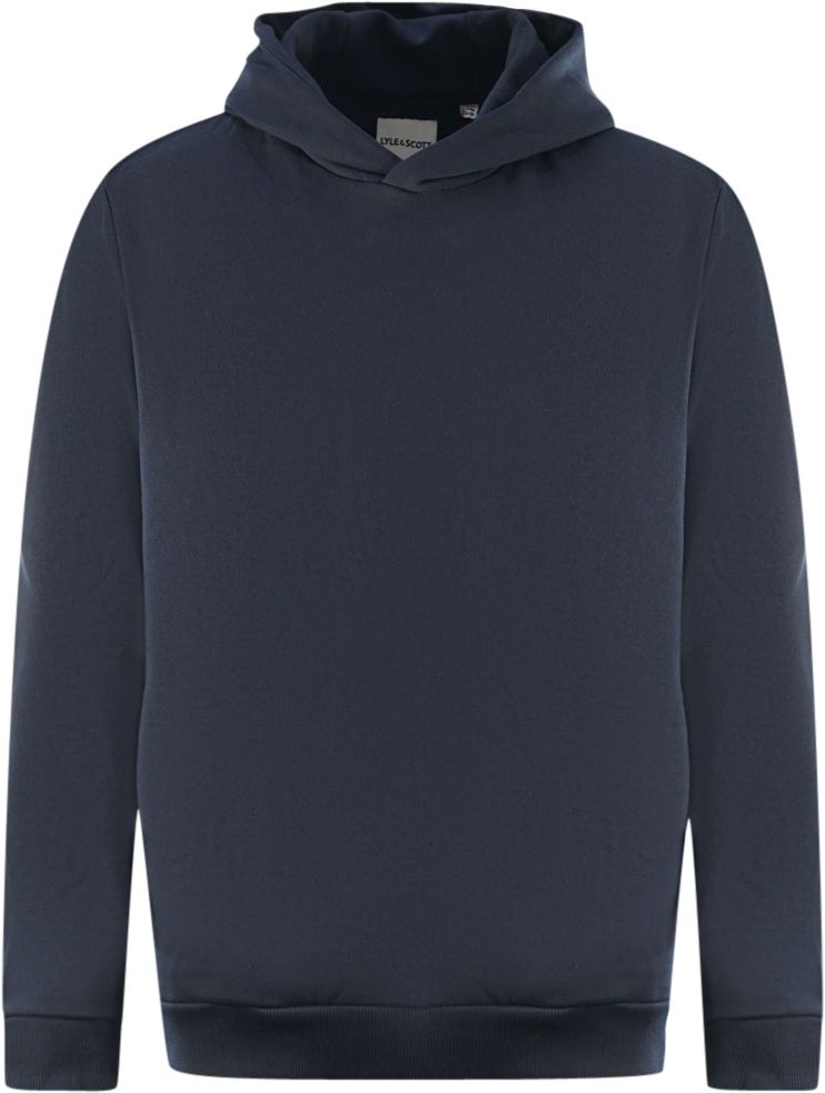 Lyle & Scott Plain Navy Blue Pull-Over Hoodie