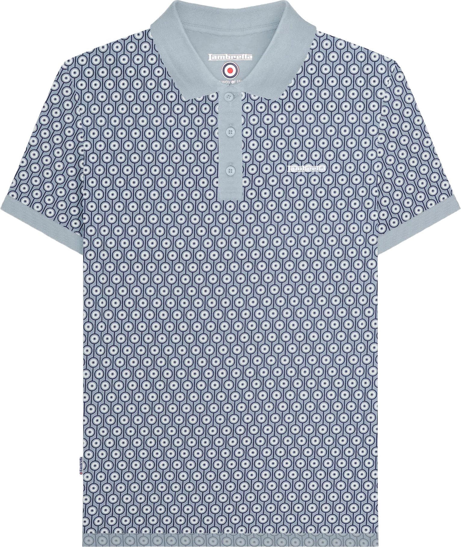 Lambretta - "AW24" Poloshirt für Herren (Blau)