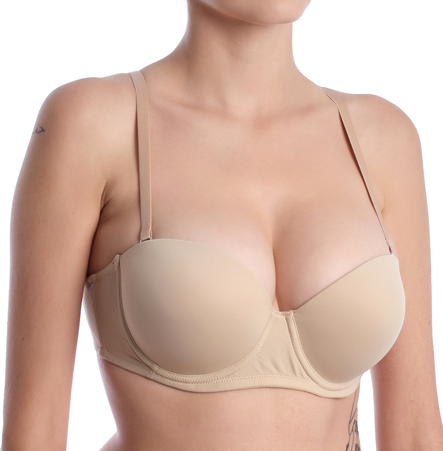 Damen Unterwired Push-up-BH PURA-BANDEAU