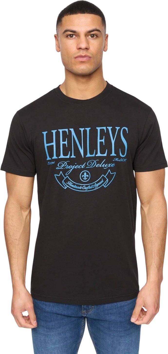 Henleys - "Henbank" T-Shirt für Herren (Schwarz)