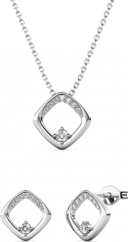 Adelise Set : Silber und Kristall