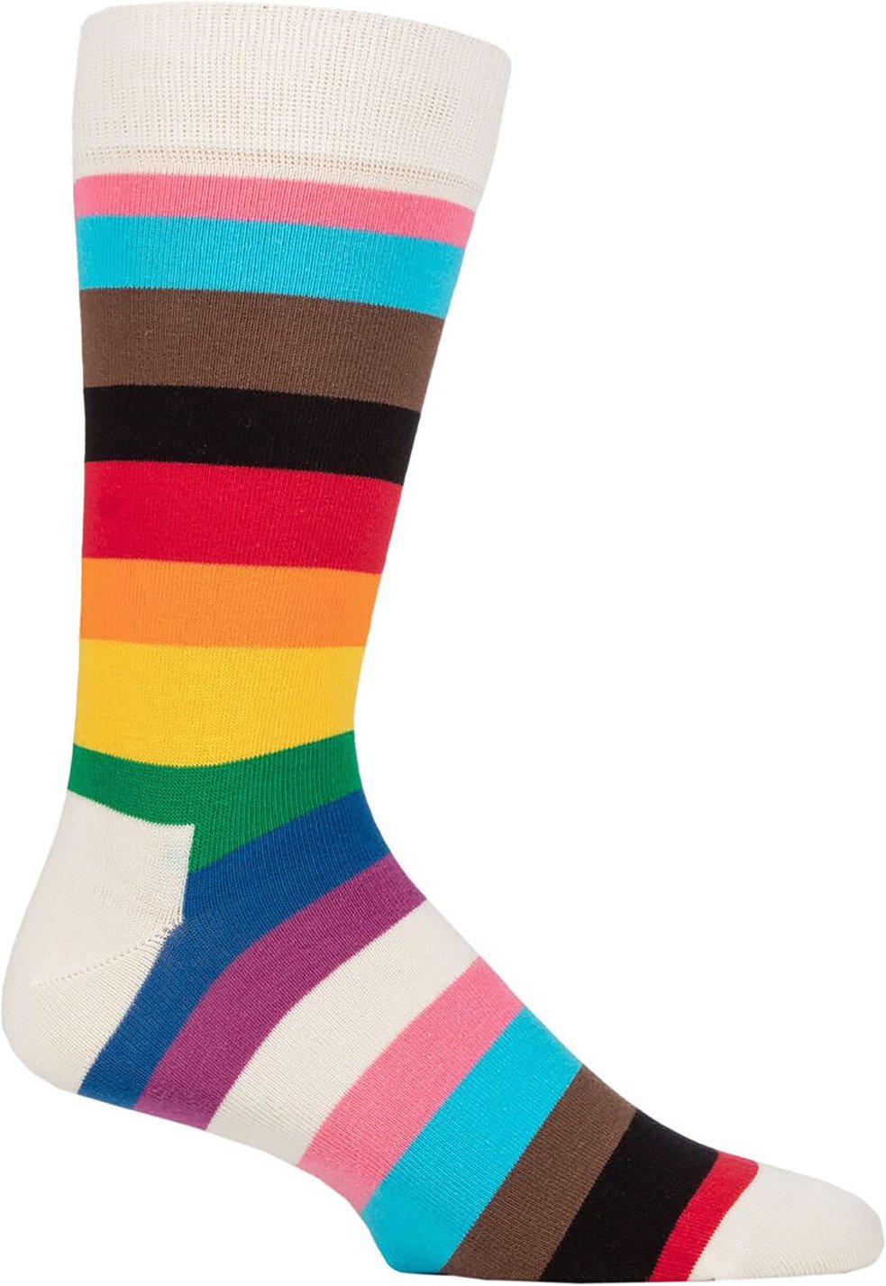 Glückliche Socken - Neuheit Pride Design Socken | Großes Geschenk - Pride Stripe