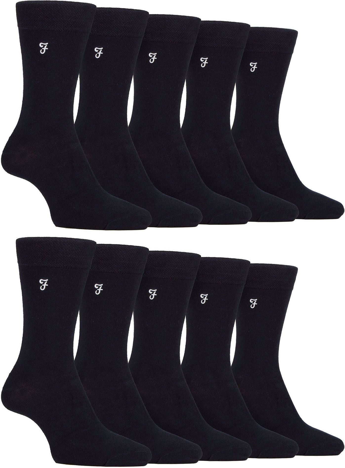 Herren 10er-Pack Bunte Bambussocken