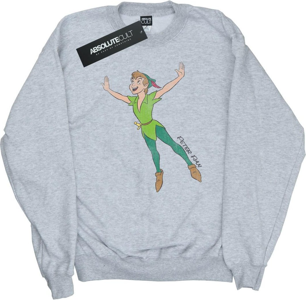 Disney - "Classic Flying Peter Pan" Sweatshirt für Damen (Grau meliert)