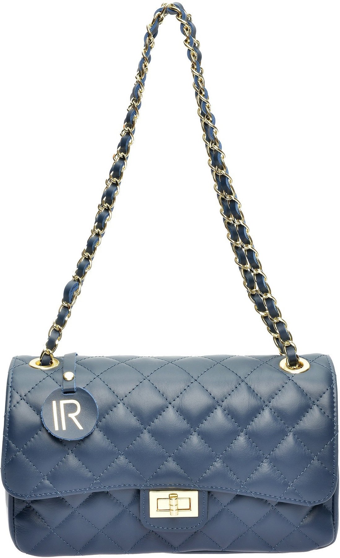 Isabella Rhea Blaue Ledertasche