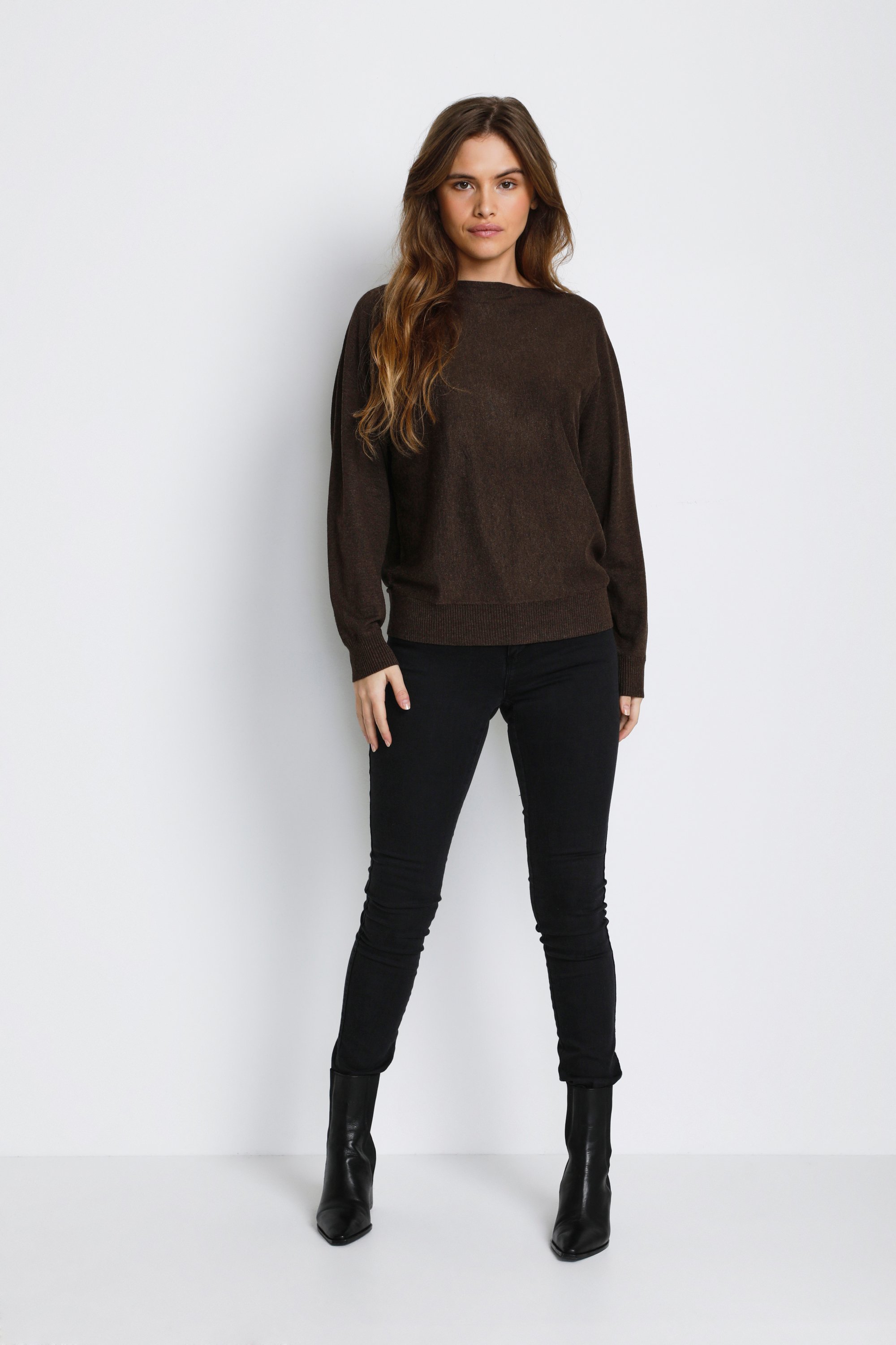 Strickpullover Oversize fit brown