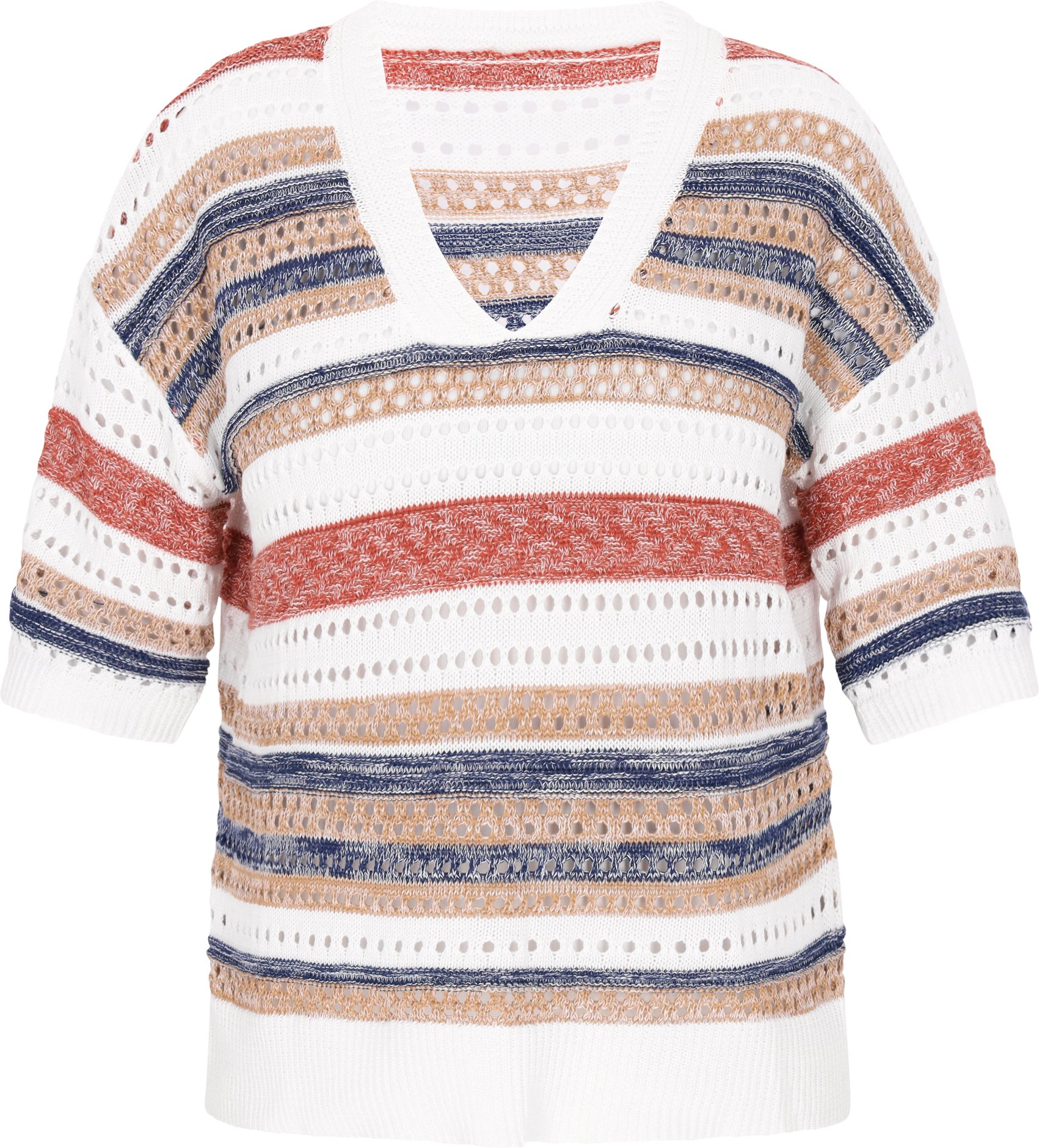 usha Pullover Frauen weiß mehrfarbig