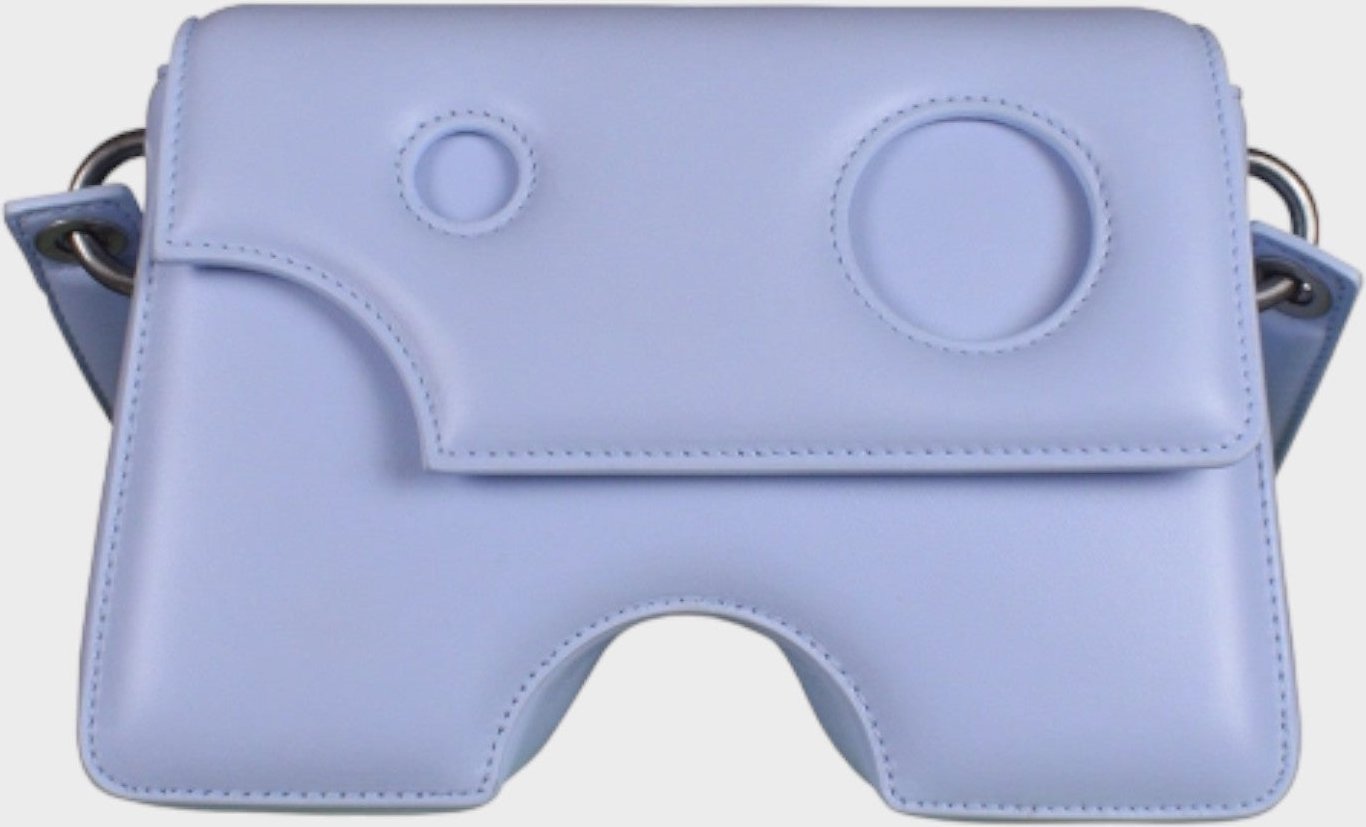 Off White Burrow 22 Blaue Schultertasche