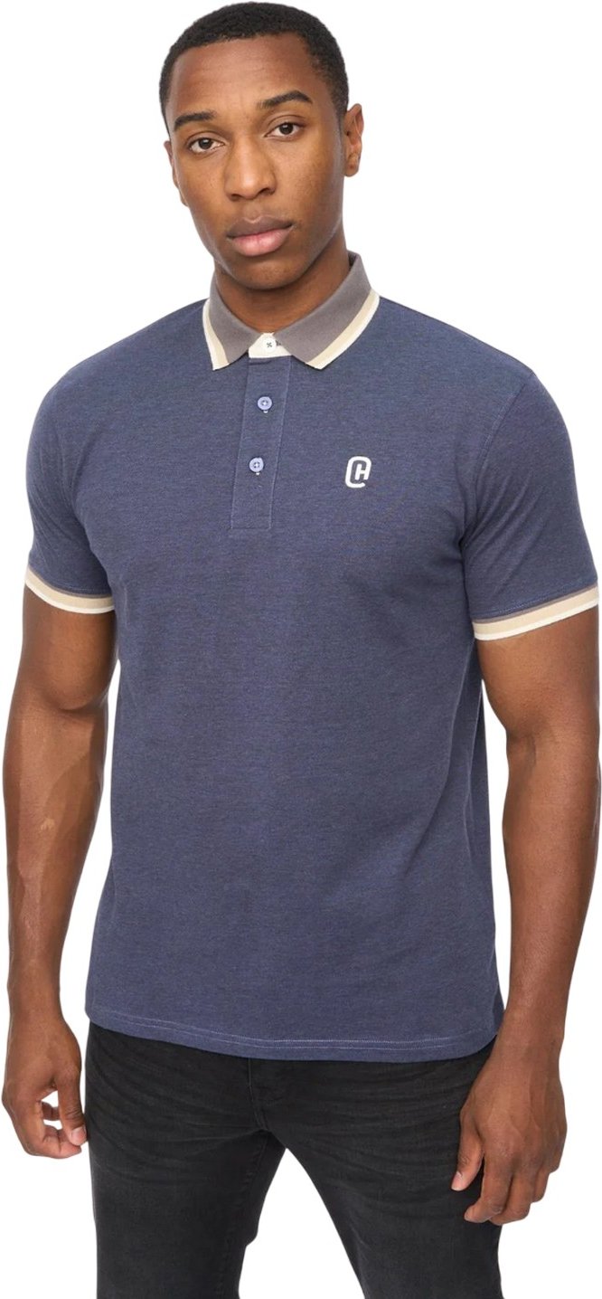 Crosshatch - "Chimlacks" Poloshirt für Herren (Jeansblau)