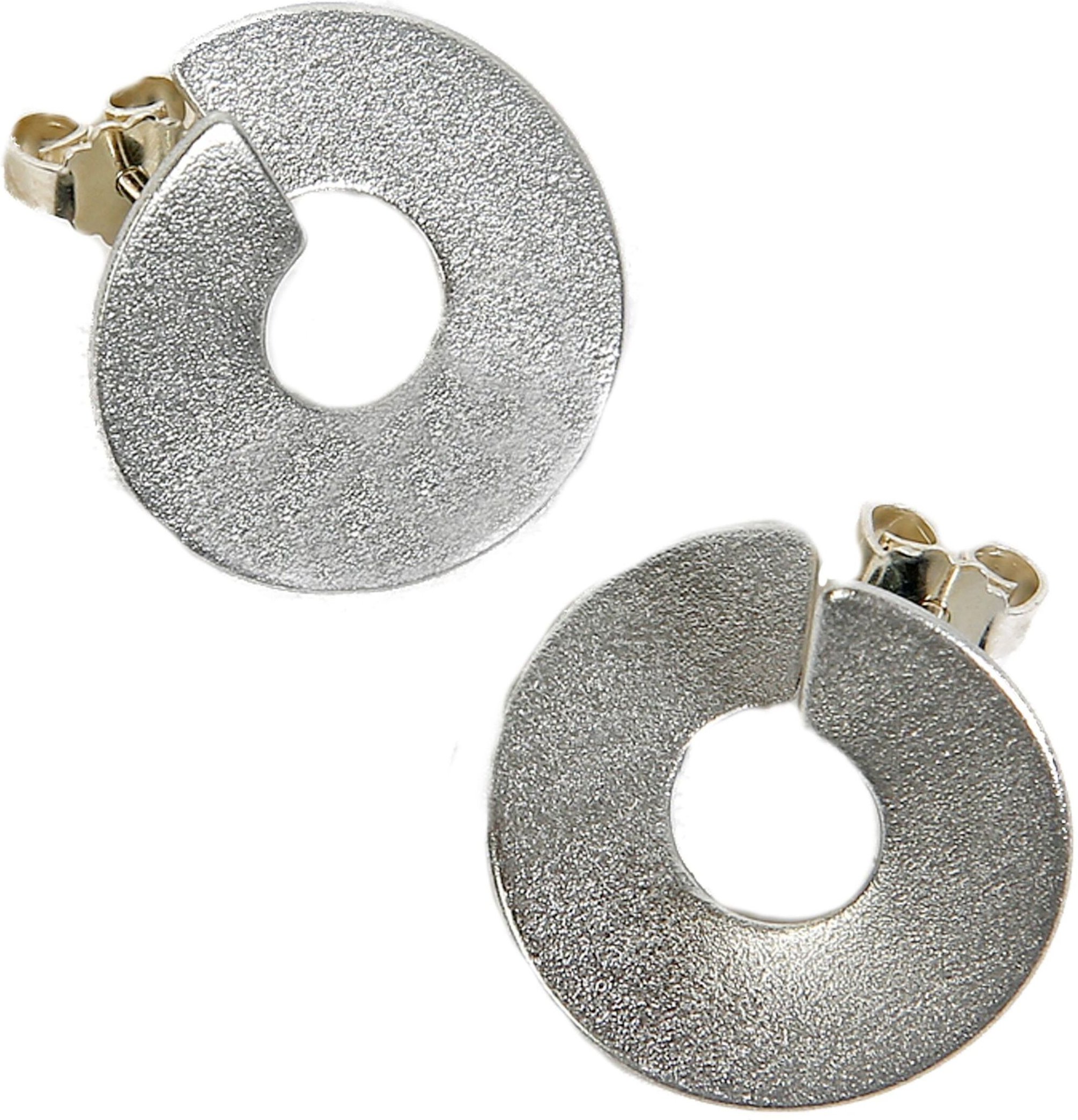 DeMarie Ohrringe eloxiertes Aluminium silberfarben