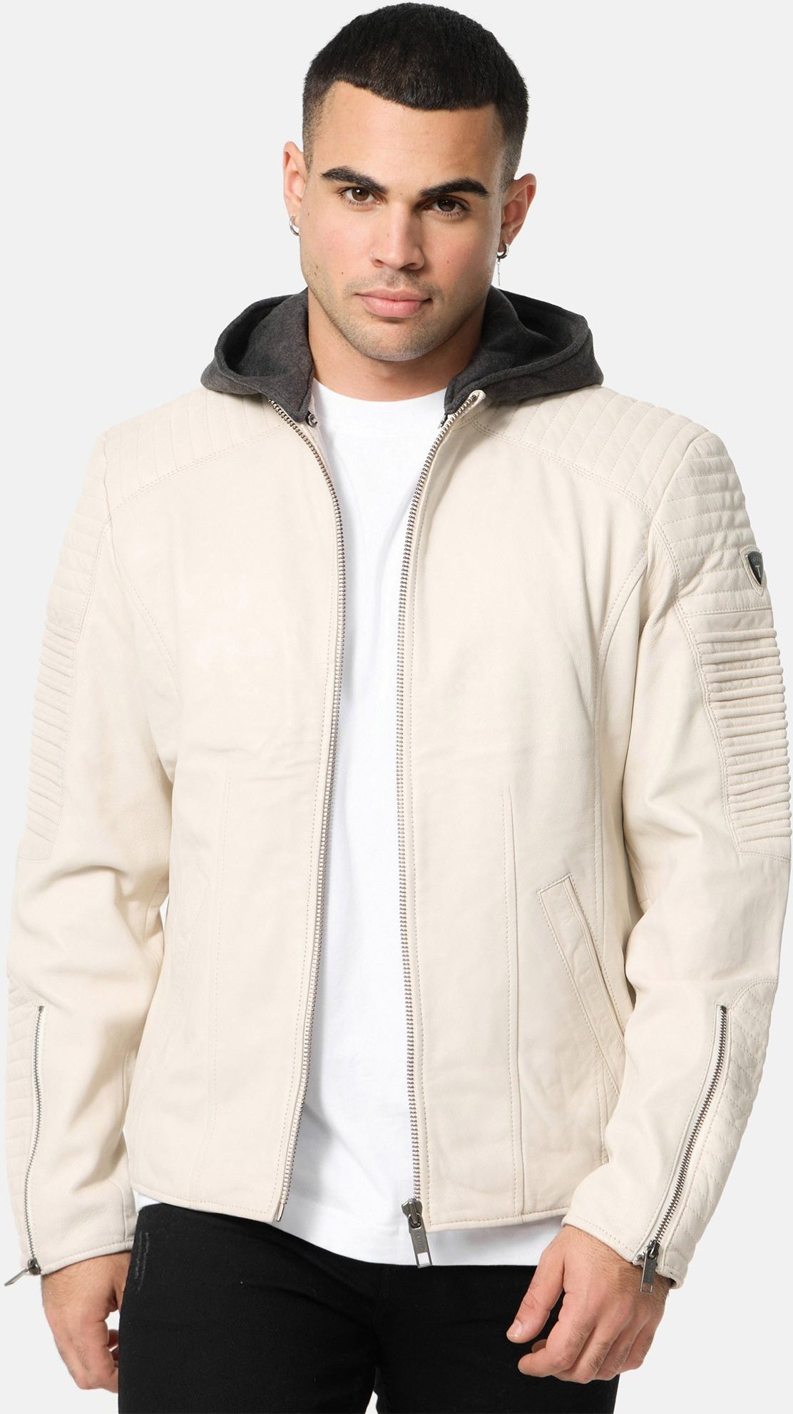 Tazzio Herren Lederjacke